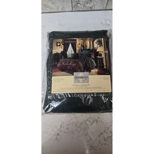 Vintage JCPenney Home Collection Color Forum Forest Green Wine 80x84 Drape USA